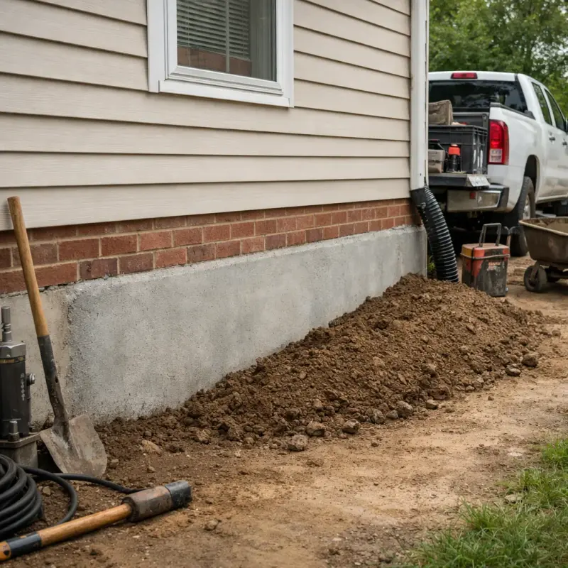 Stem Wall Repair Clarksville